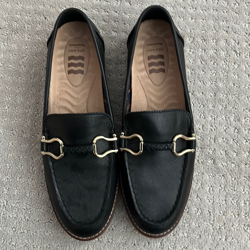 Sperry black loafers